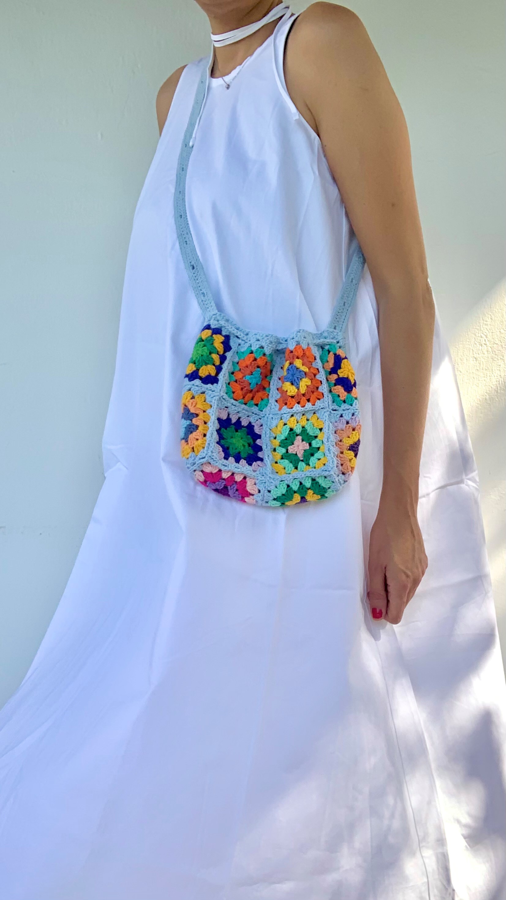 Kroşe Mini Poşet Çanta